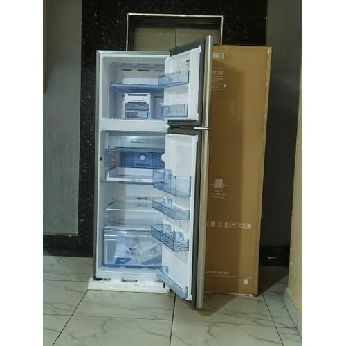 Samsung Fridge, Top Mount Freezer 2 Door, No Frost, 253L, INVERTER Compressor, Coolwall Refrigerator Section, Silver, Large Freezer Section