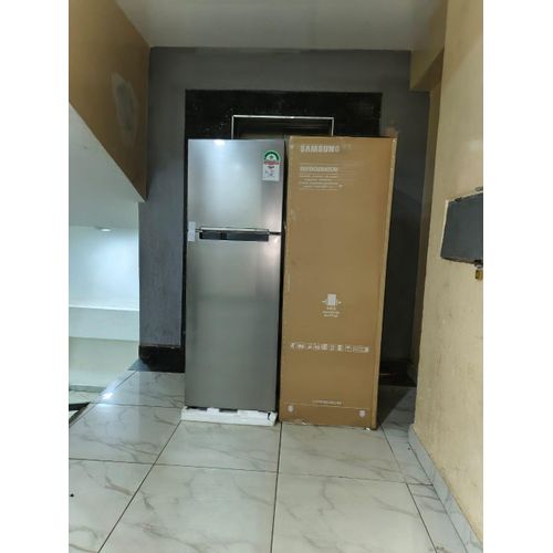 Samsung Fridge, Top Mount Freezer 2 Door, No Frost, 253L, INVERTER Compressor, Coolwall Refrigerator Section, Silver, Large Freezer Section