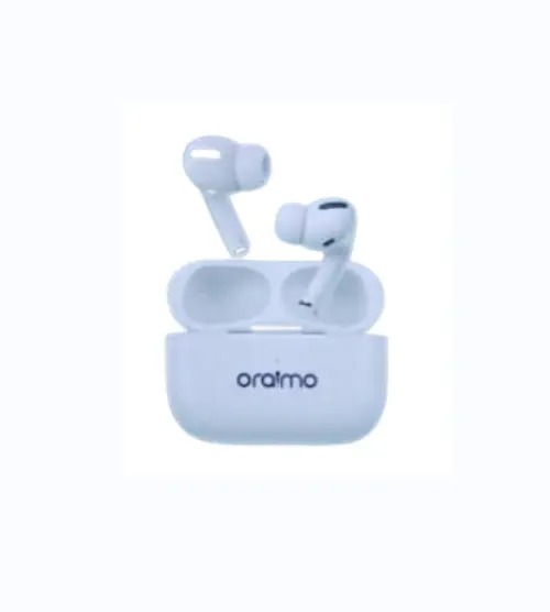 Oraimo OR-09 Mini Wireless Bluetooth Earbuds | AirPods Pro Style | Bluetooth 5.0 | Mighty Sound | Noise Reduction | 2–3H Playtime | 300mAh Charging Case | Android & iOS Compatible – White