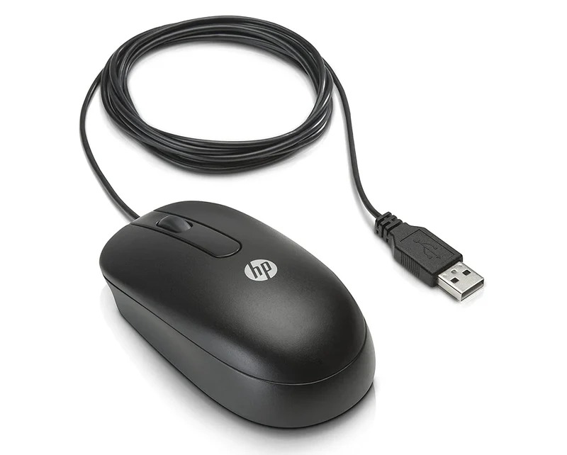 HP Wired Optical Mouse | Ergonomic Ambidextrous Design | High-Precision Optical Sensor | 1000–1200 DPI | Durable Build | Plug & Play USB Connectivity