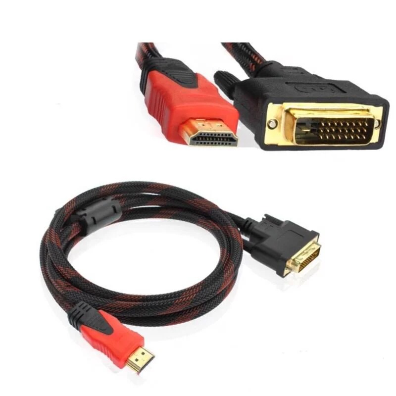 HDMI to DVI-D Cable 1.5m | Digital Video Adapter | 1080p/1920×1200 Support | Plug & Play | Durable Build