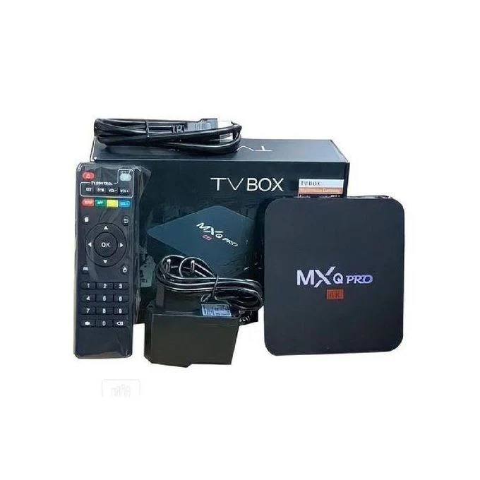 MXQ Pro Android TV Box | Quad-Core ARM Cortex-A53 | 4GB RAM + 32GB Storage | 4K UHD @ 60fps | Wi-Fi & LAN | HDMI, USB, AV Ports | Smart Media Hub