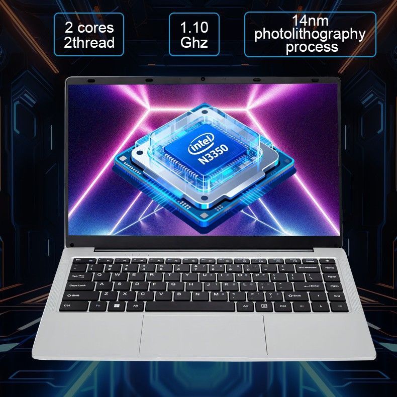 Brand New  Intel Celeron N3350 6GB RAM + 256GB SSD  14-inch display FHD screen Windows 11 operating system Laptops Computers