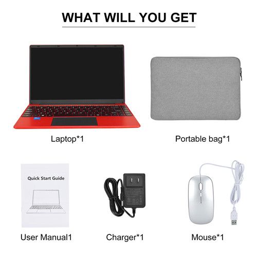 Brand New MENPAI Intel Celeron N4000  8GB RAM + 512GB SSD 14inch LED HD screen   Windows 11 System Laptops Computers