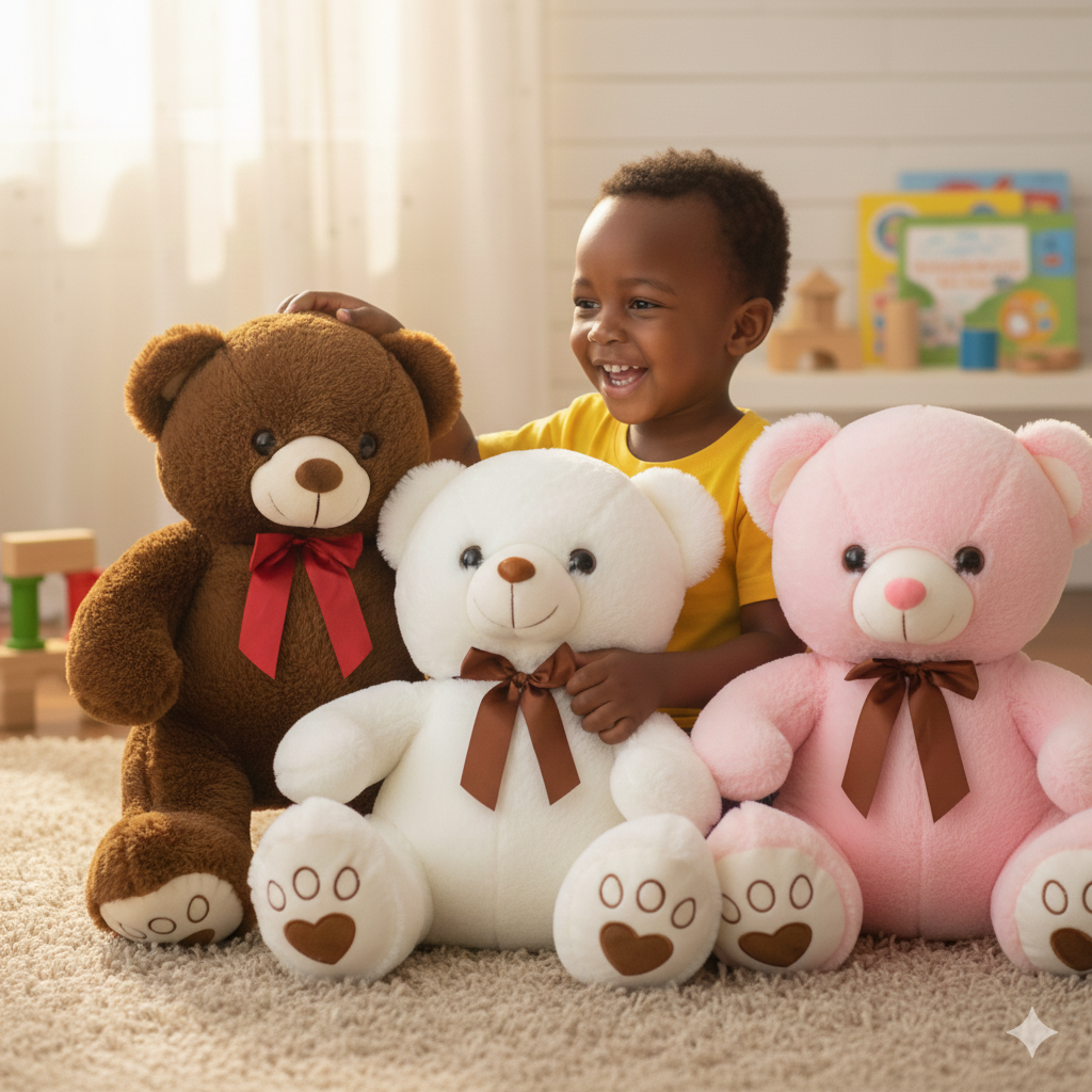 50cm Ultra Soft Plush Teddy Bear – Cute Huggable Stuffed Toy for Kids, Gifts & Bedroom Décor