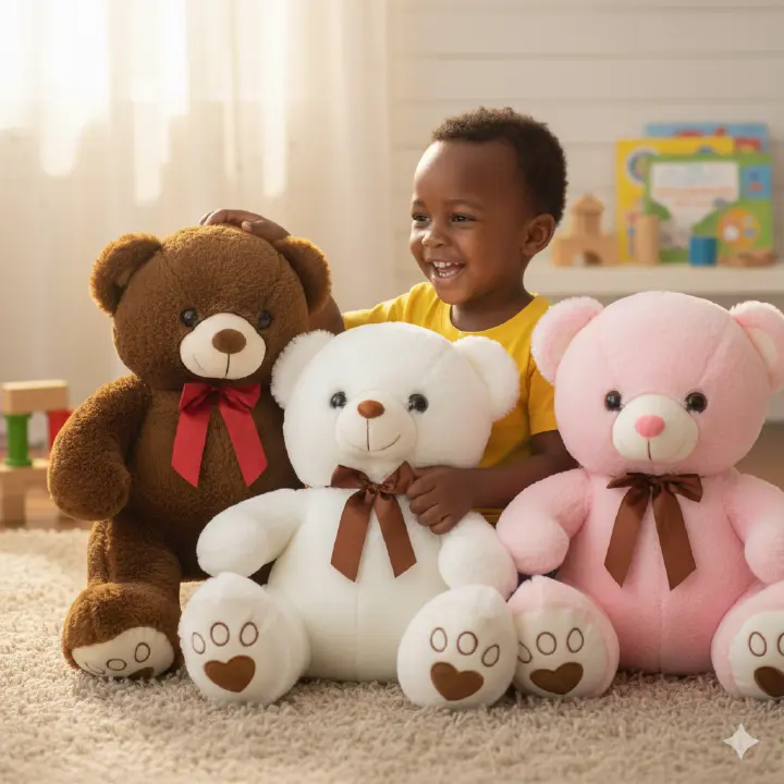 50cm Ultra Soft Plush Teddy Bear – Cute Huggable Stuffed Toy for Kids, Gifts & Bedroom Décor