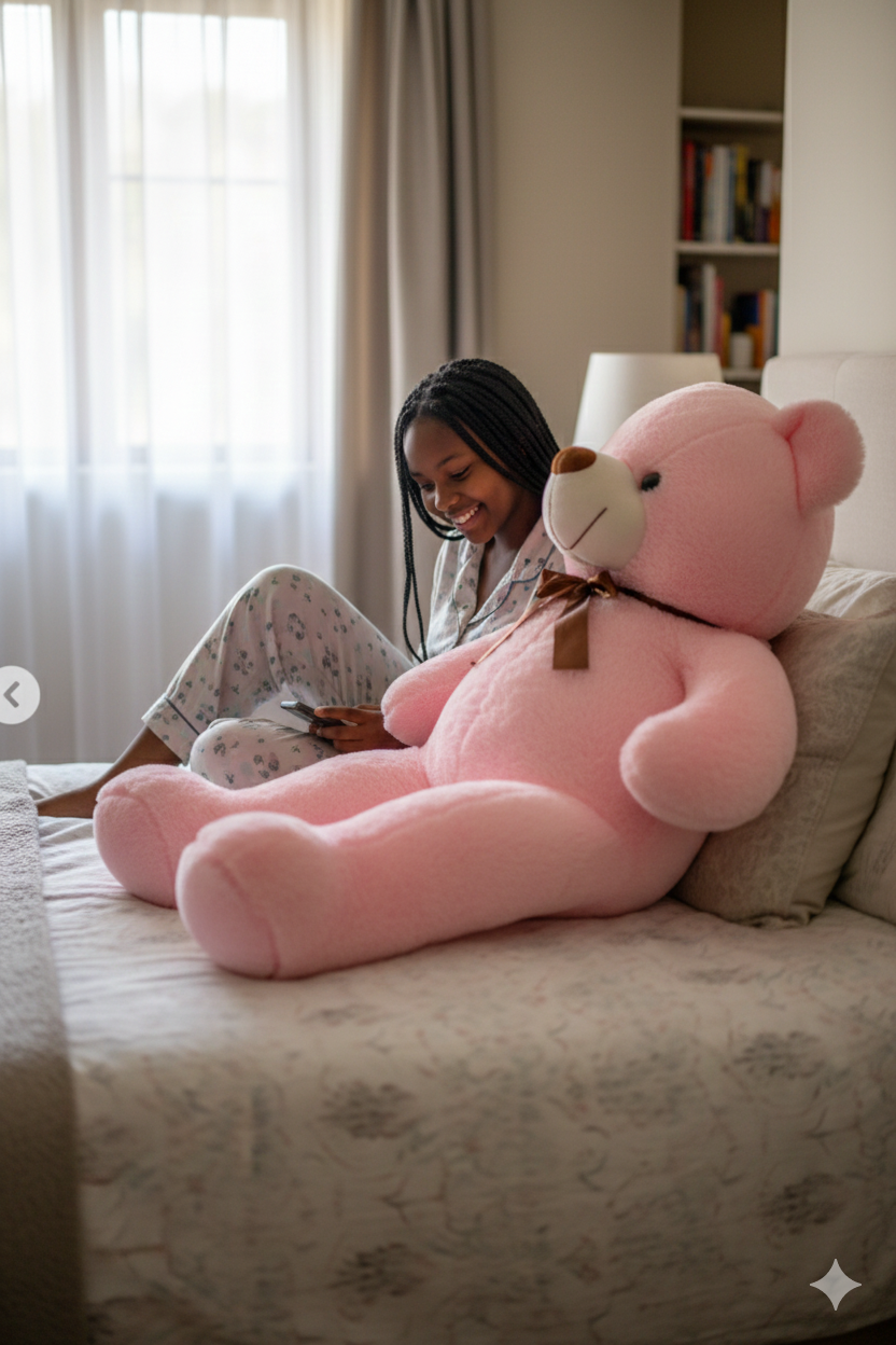 100cm Giant Ultra Soft Plush Teddy Bear – Large Huggable Stuffed Toy for Kids, Gifts & Bedroom Decor