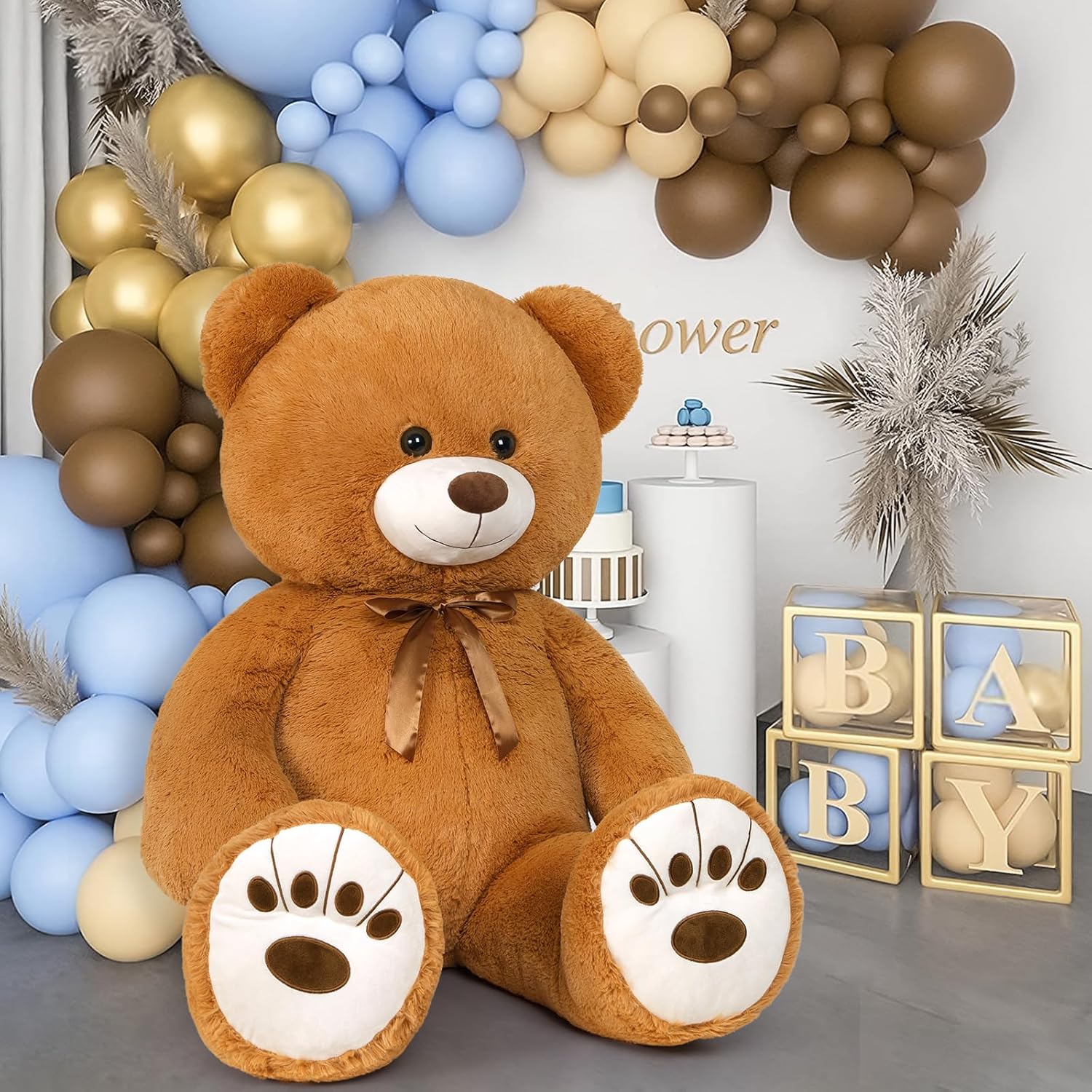 160cm Giant Plush Teddy Bear – Extra Large Ultra-Soft Stuffed Toy for Kids, Lovers, Gifts & Home Decor
