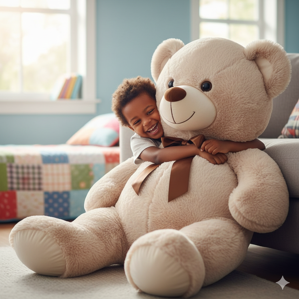 180cm Giant Plush Teddy Bear – Extra Large Ultra-Soft Stuffed Toy for Kids, Lovers, Gifts & Home Decor