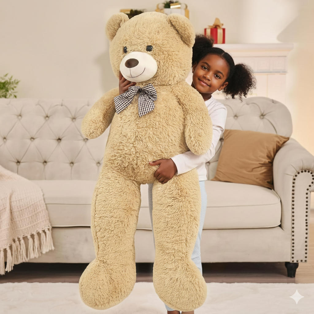 100cm Giant Ultra Soft Plush Teddy Bear – Large Huggable Stuffed Toy for Kids, Gifts & Bedroom Decor