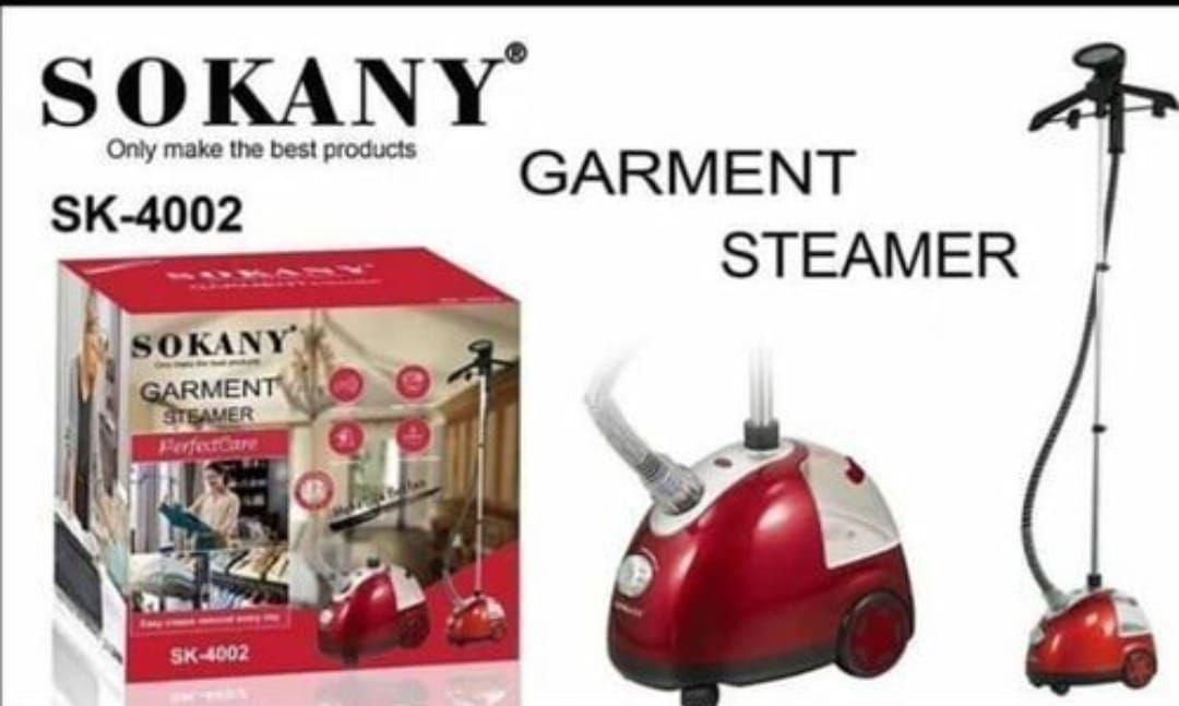 Stand Alone Garment Steamer 1.6L SK-4002 💧 | Powerful Vertical Clothes Steamer | Fast Heat-Up | Large Water Tank | Safe for All Fabrics | Home & Travel Use 🍏✨