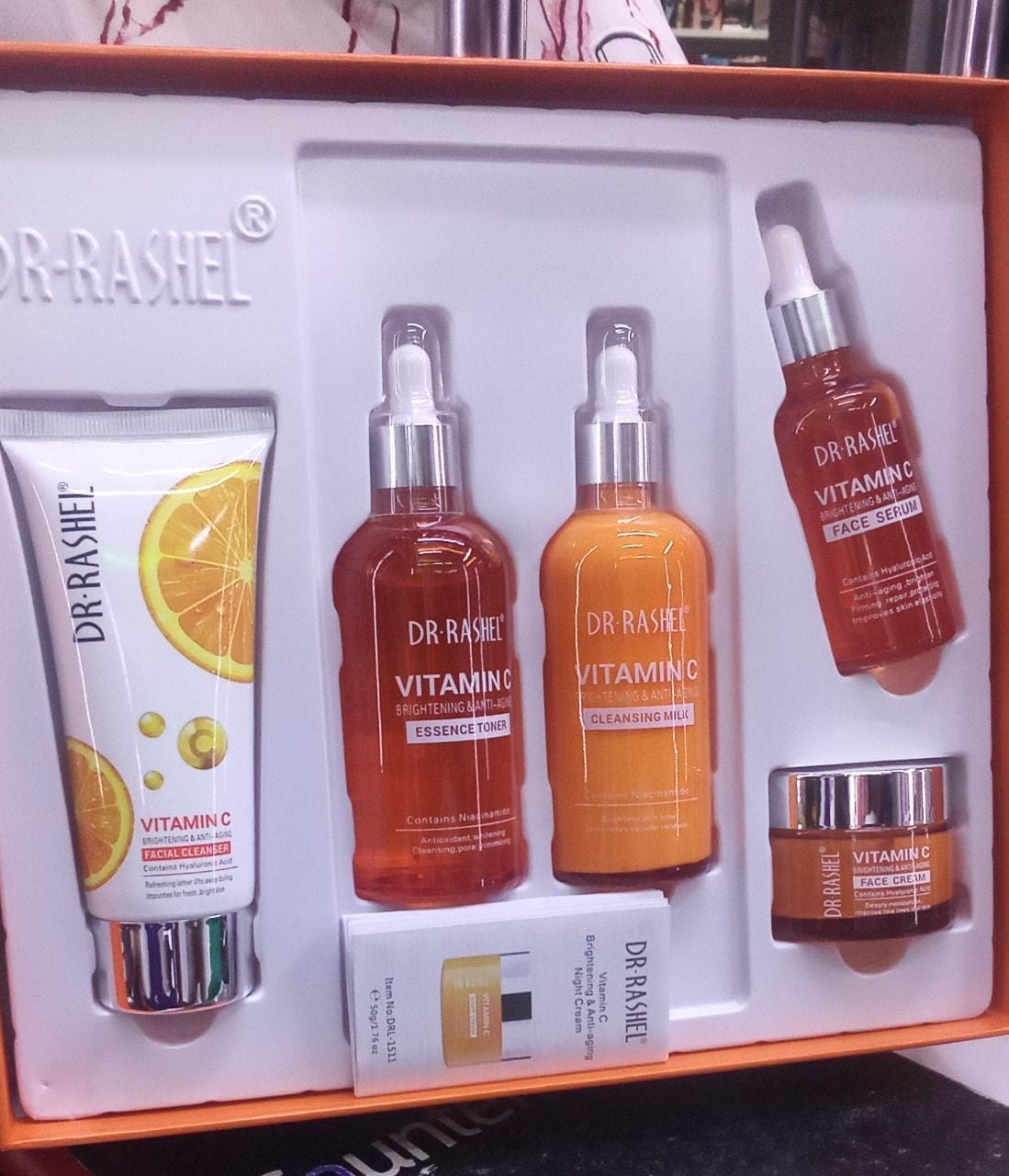 Dr. Rashel Vitamin C Brightening & Anti-Aging Skin Care Series (5PCs Set)