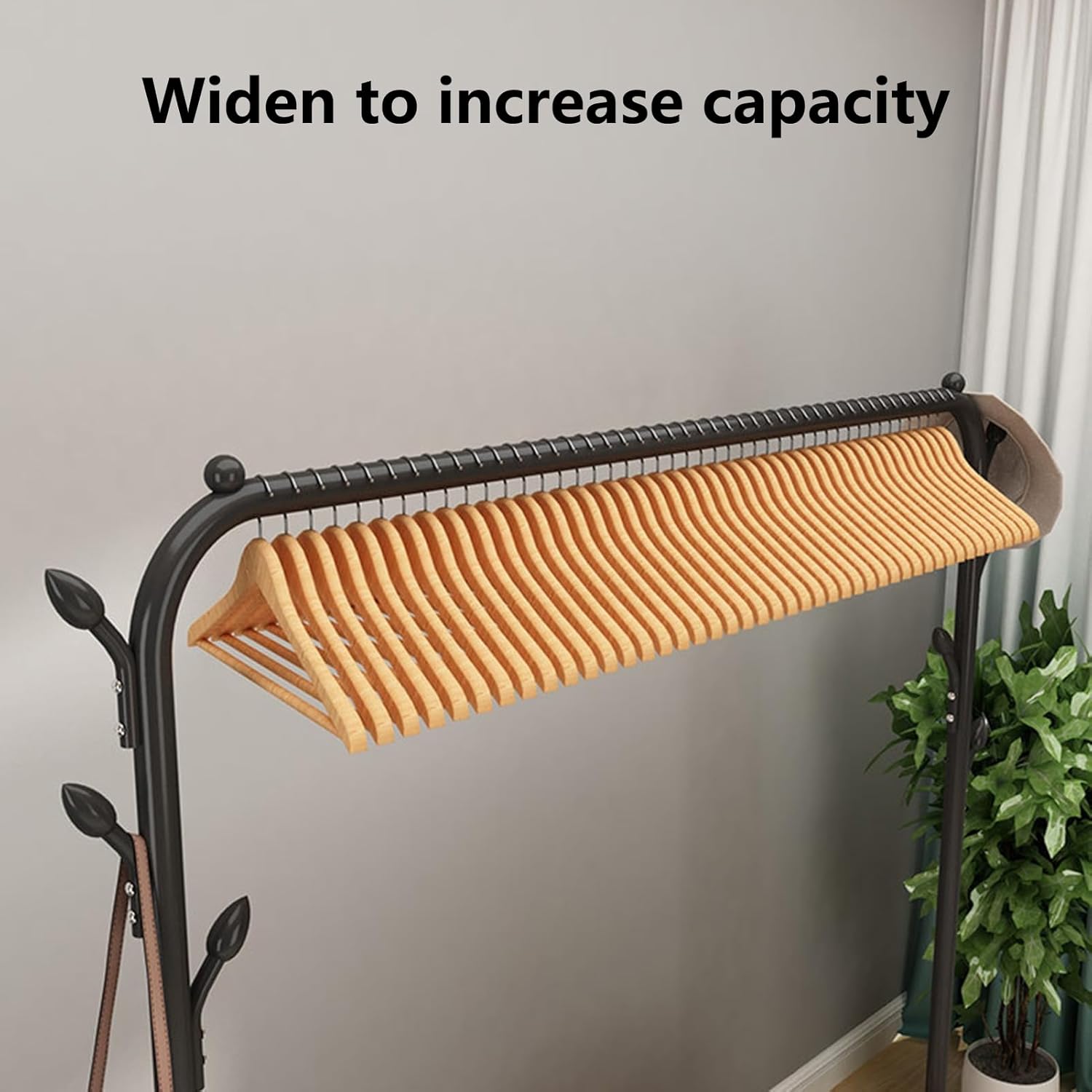 Clothes Rack, Clothing Rack Clothes Rack Metal Garment Rack Organizer Freestanding Hanger Clothes Storage and Display Laundry Drying Rack Storage Stand for Home Black