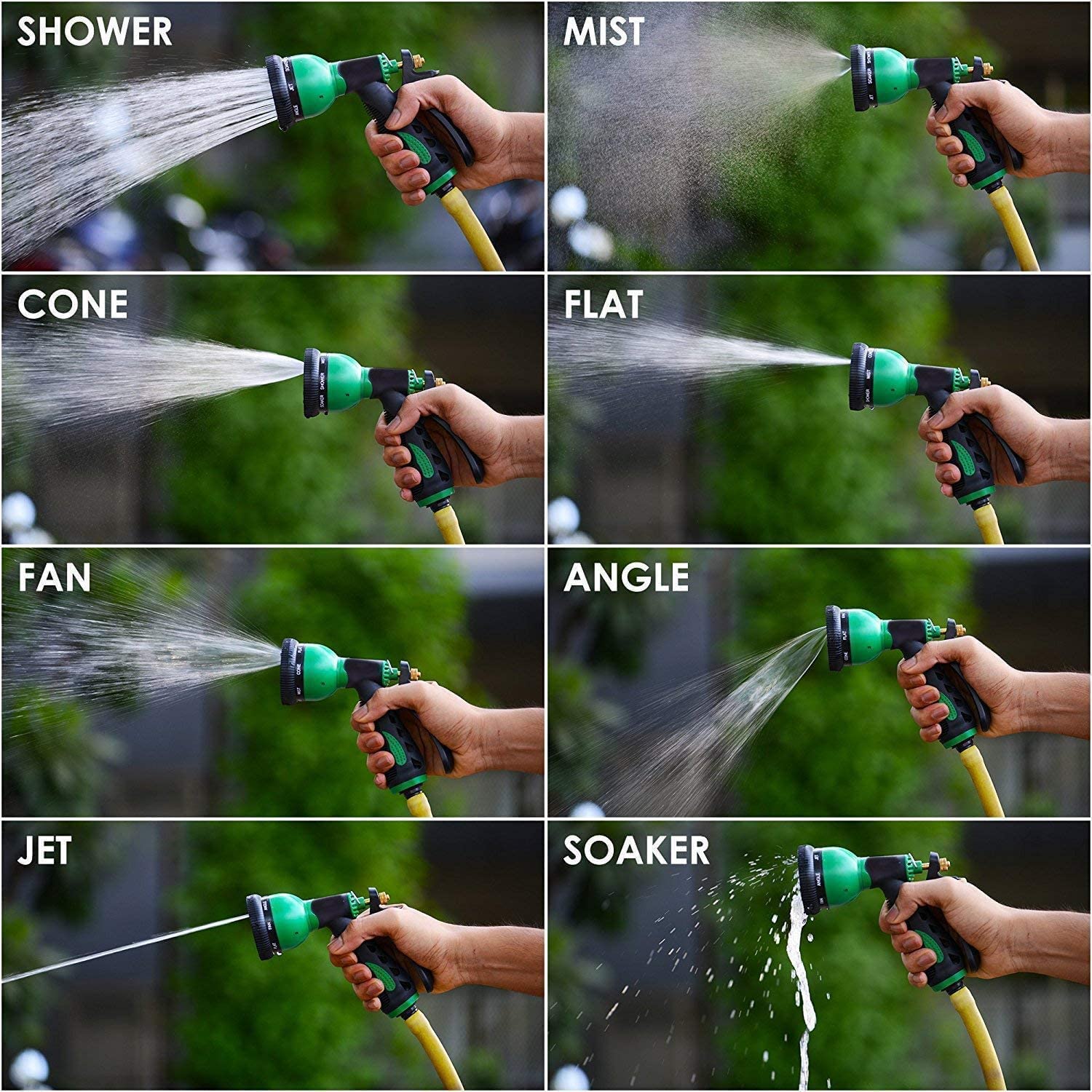 Flexible Garden Water Hose Wash Pipe Retractable Watering Expandable Hoses Sprayer Nozzle, Garden, Car Wash, Floor Clean Spray Gun to Watering Washing Cars
