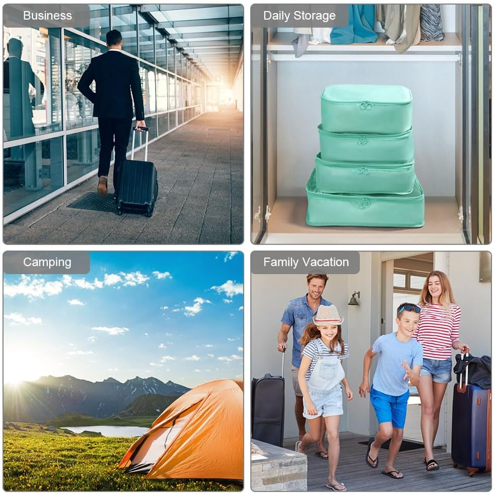 Packing Cubes for Suitcase, 8PCS Thickening Travel Organizer Packing Bags Lightweight Travel Accessories Organizers Essentials Clothes Shoes Cosmetics Toiletries Storage Bags