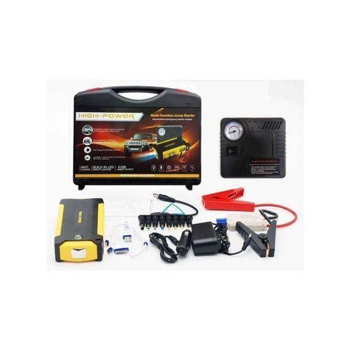 High Power JUMP STARTER KIT POWER BANK 4 Laptop & Mobile Devices - Emergency Car Battery 99800mAh 12V ULTRASAFE LITHIUM - Torch Light- MULTI FUNCTIONAL - HIGH BOOST PLUS