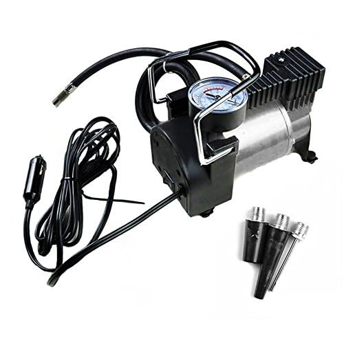 Tyre Air Inflator Pump for Car | Metal Body 12V | Single Cylinder | Electronic Car Tyre Inflator Pump Compressor M