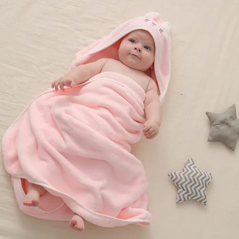 Hooded Baby Towel, Baby Bath Towel with Hood, Baby Bath Towels Wrap, Blanket for Baby, Baby Beach Towel, Hooded Bath Towels for Boy and Girl, Newborn,31.5"×31.5"
