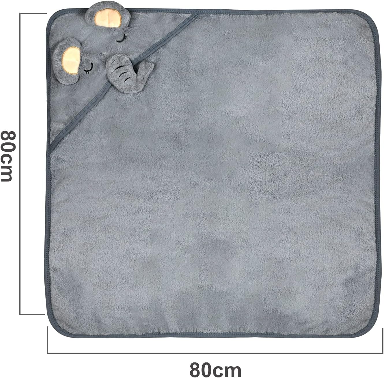 Hooded Baby Towel, Baby Bath Towel with Hood, Baby Bath Towels Wrap, Blanket for Baby, Baby Beach Towel, Hooded Bath Towels for Boy and Girl, Newborn,31.5"×31.5"