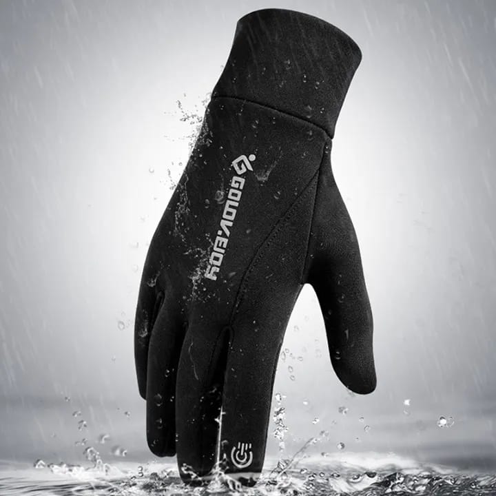 All Finger Gaming Gloves, Winter Warm Gloves Zipper Men Women Touchscreen, Water Resistant Texting Thermal Soft Flannel Lining Winter Gloves for Running Cycling Driving Hiking