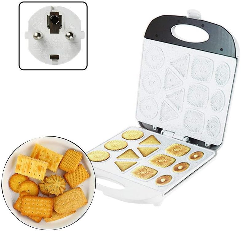 Electric Cookie Maker, Cake Snack Biscuit Machine, Non-Stick Creative Fast Breakfast for Baking, Kitchen, Pan Oven Gift