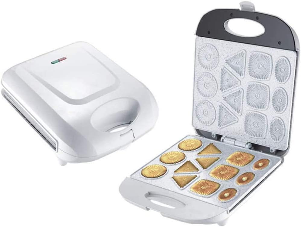 Electric Cookie Maker, Cake Snack Biscuit Machine, Non-Stick Creative Fast Breakfast for Baking, Kitchen, Pan Oven Gift
