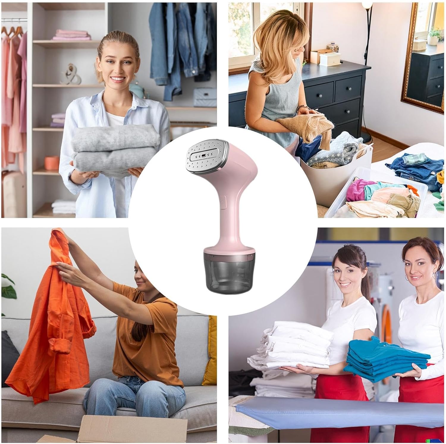 Fabric Steamer - Clothes Steamer Handheld | Clothes Steamer Cordless | 260ml Big Capacity Auto-Off Strong Penetrating Steam Generators | Steam works Handheld Garment Steamer for Home and Travel