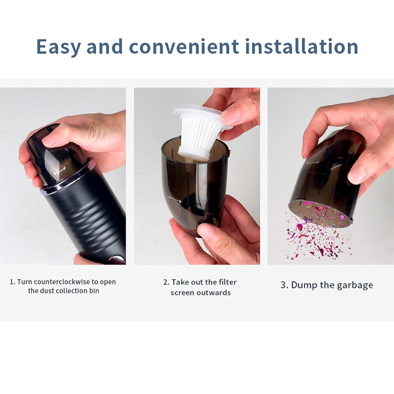 Vacuum Car Cleaner, Handheld Vacuum Lightweight 9000Pa High Power Multifunctional Cordless Portable Vacuums, Car Supplies for Bedrooms Vehicles Living Rooms Dorms Homes