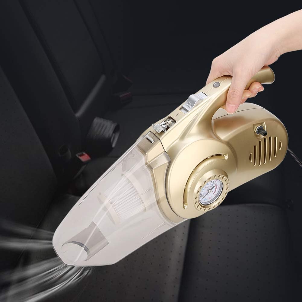 Powerful Cordless Car Vacuum Cleaner, Wet and Dry Dual Use Multifunction Air Pump Car Vehicle Cleaner Dust Collector,4 in 1 Wet and Dry, Dual Use, Multifunction, for Handheld Cleaning Car Detailing