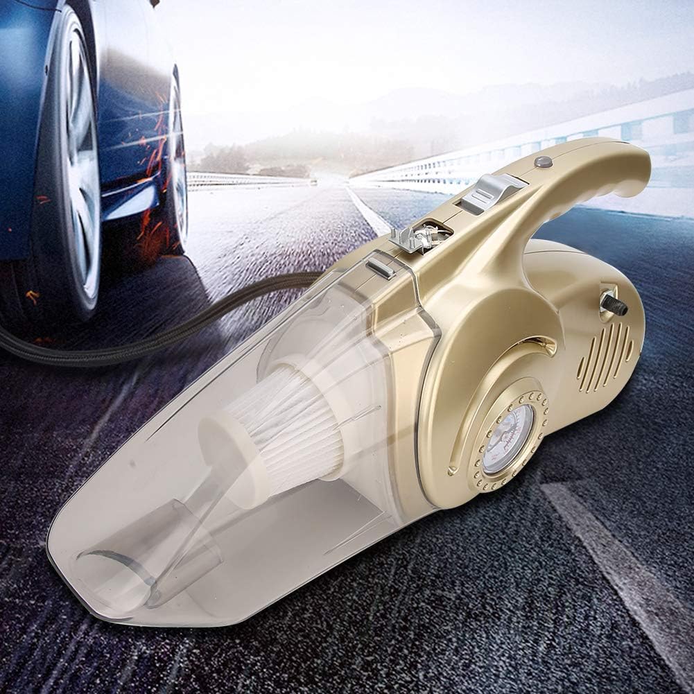 Powerful Cordless Car Vacuum Cleaner, Wet and Dry Dual Use Multifunction Air Pump Car Vehicle Cleaner Dust Collector,4 in 1 Wet and Dry, Dual Use, Multifunction, for Handheld Cleaning Car Detailing