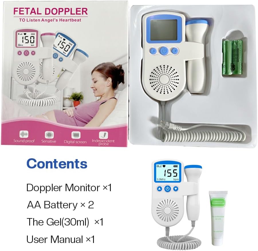 Baby Movement Monitor for Mother-to-be, Doppler Accessories for Home Use Only - No battery included