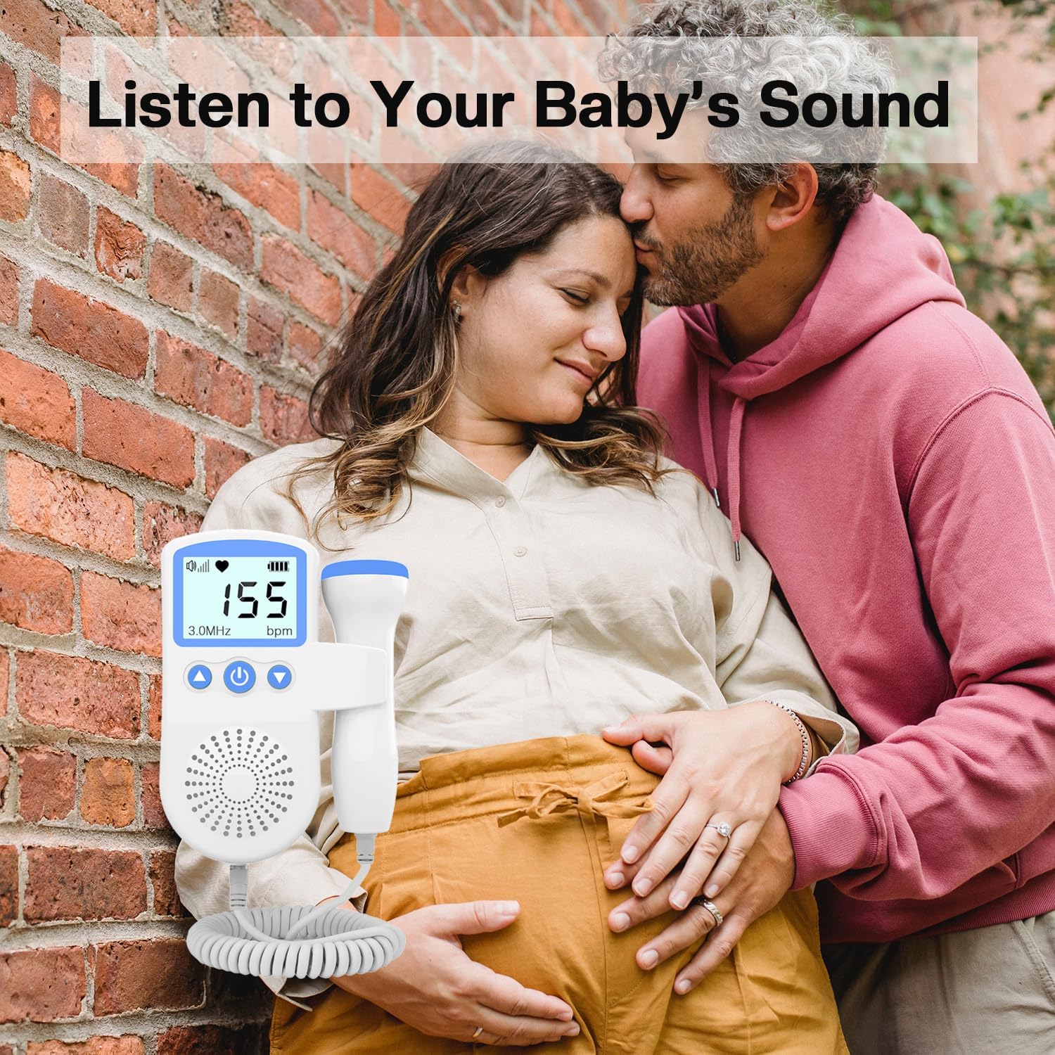Baby Movement Monitor for Mother-to-be, Doppler Accessories for Home Use Only - No battery included