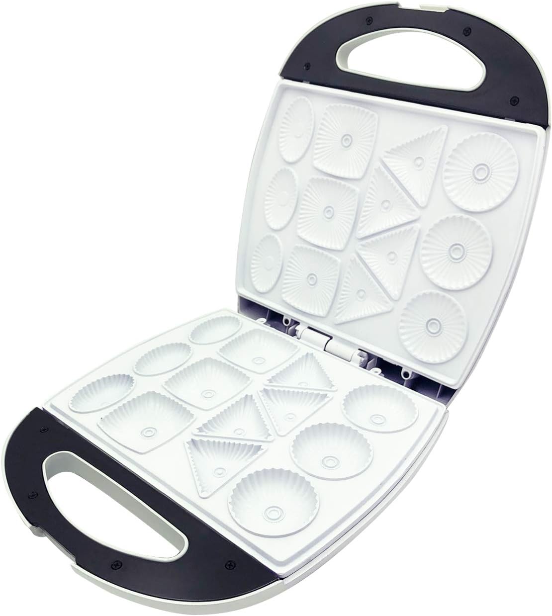 HOMETIME CLASSIC COOKIE MAKER. 1200W 13pcs Mini Pies Or Cake Maker. Non-stick baking plates for easy cleaning