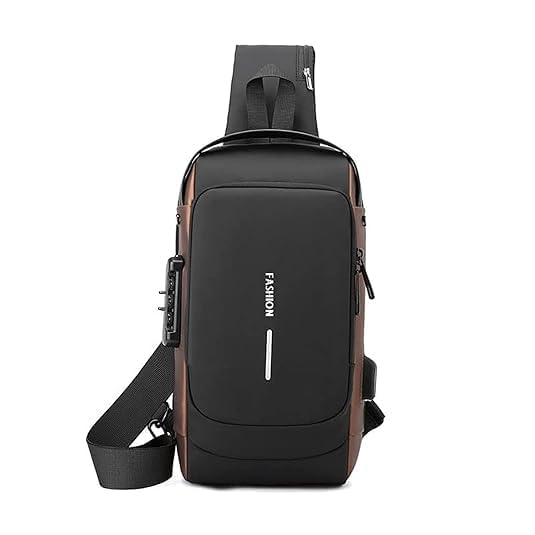 Men's Sling Shoulder Backpack, Anti-theft Chest Bag Waterproof Shoulder Crossbody Bag, Lightweight One Strap Sling Bag with USB Charging Port for Hiking Cycling Travelling Outdoor