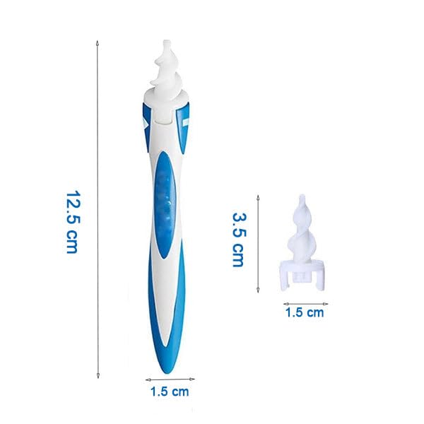 Smart Swab Silicone Easy Earwax Removal with 16 Replacement Disposable Soft Tips/Ear Wax