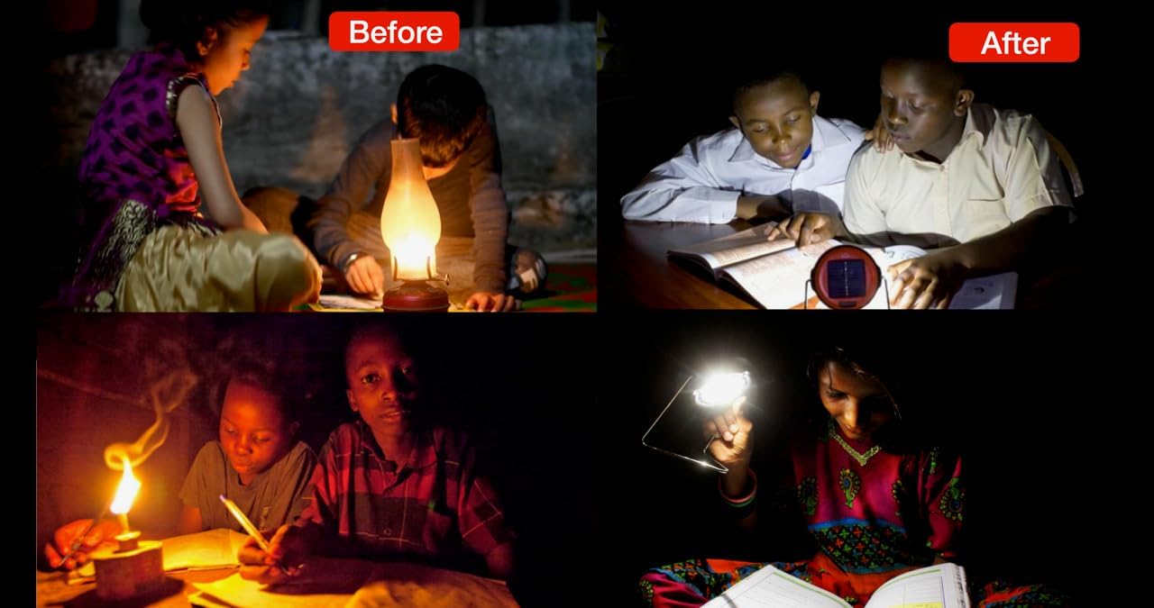 Solar Powered LED Solar Lantern; Emergency Light with Adjustable Stand, Portable Rechargeable Lamp for Power Outages, Camping & Outdoor Use