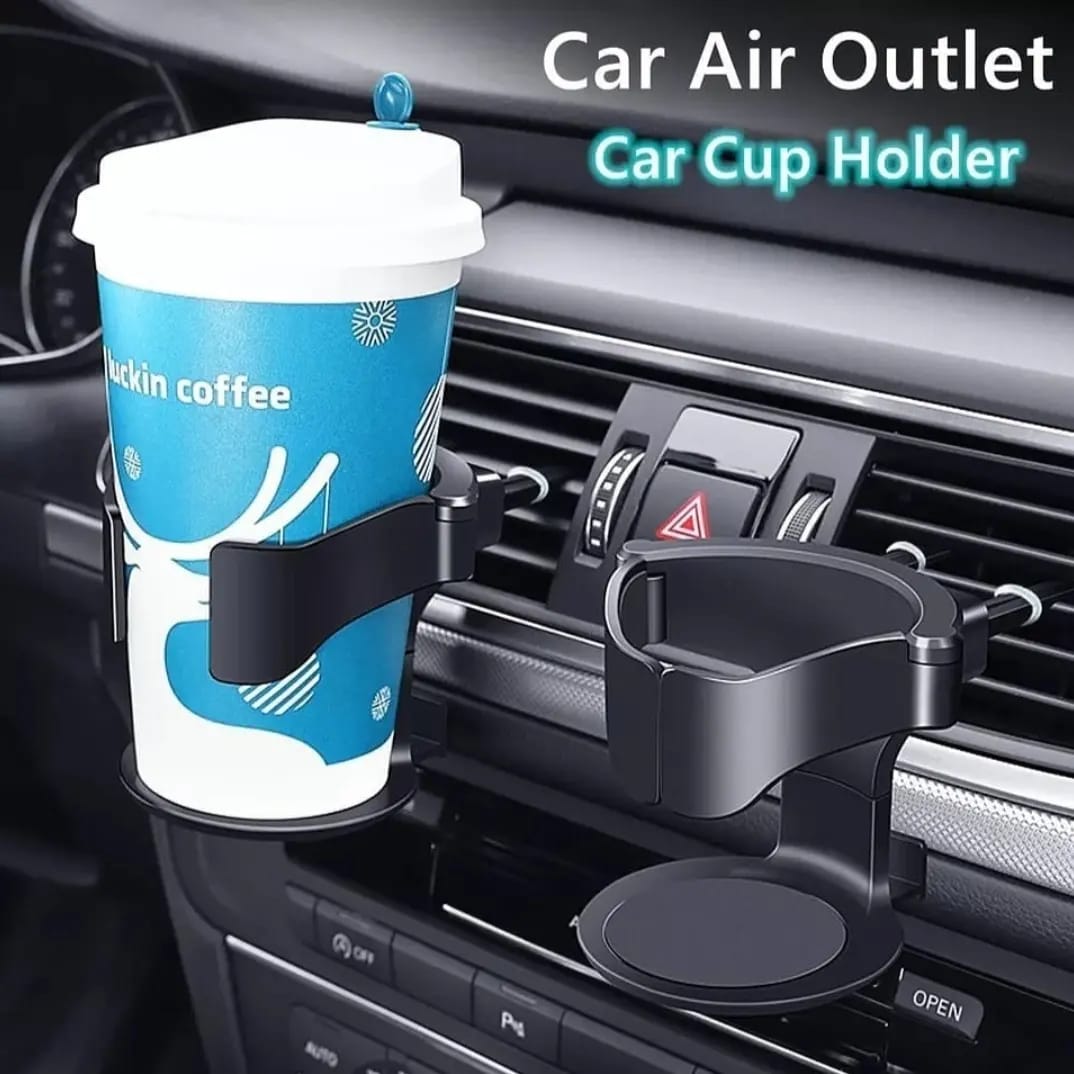 Car Cup Holder Can Holder Water Bottle Holder Coffee Cup Holder Car Ventilation Holder for Car Universal Multifunction Adjustable Stable Black