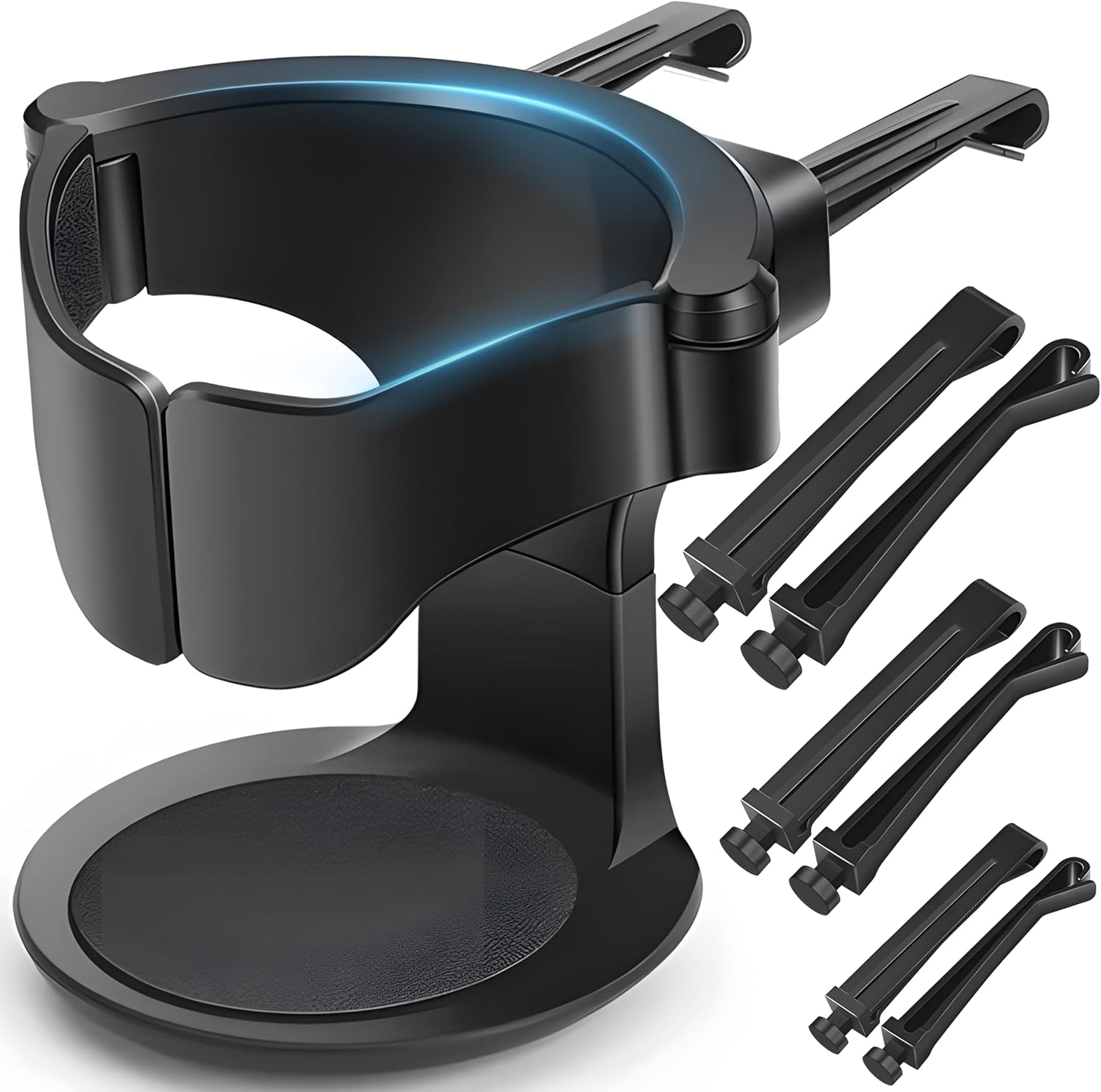 Car Cup Holder Can Holder Water Bottle Holder Coffee Cup Holder Car Ventilation Holder for Car Universal Multifunction Adjustable Stable Black