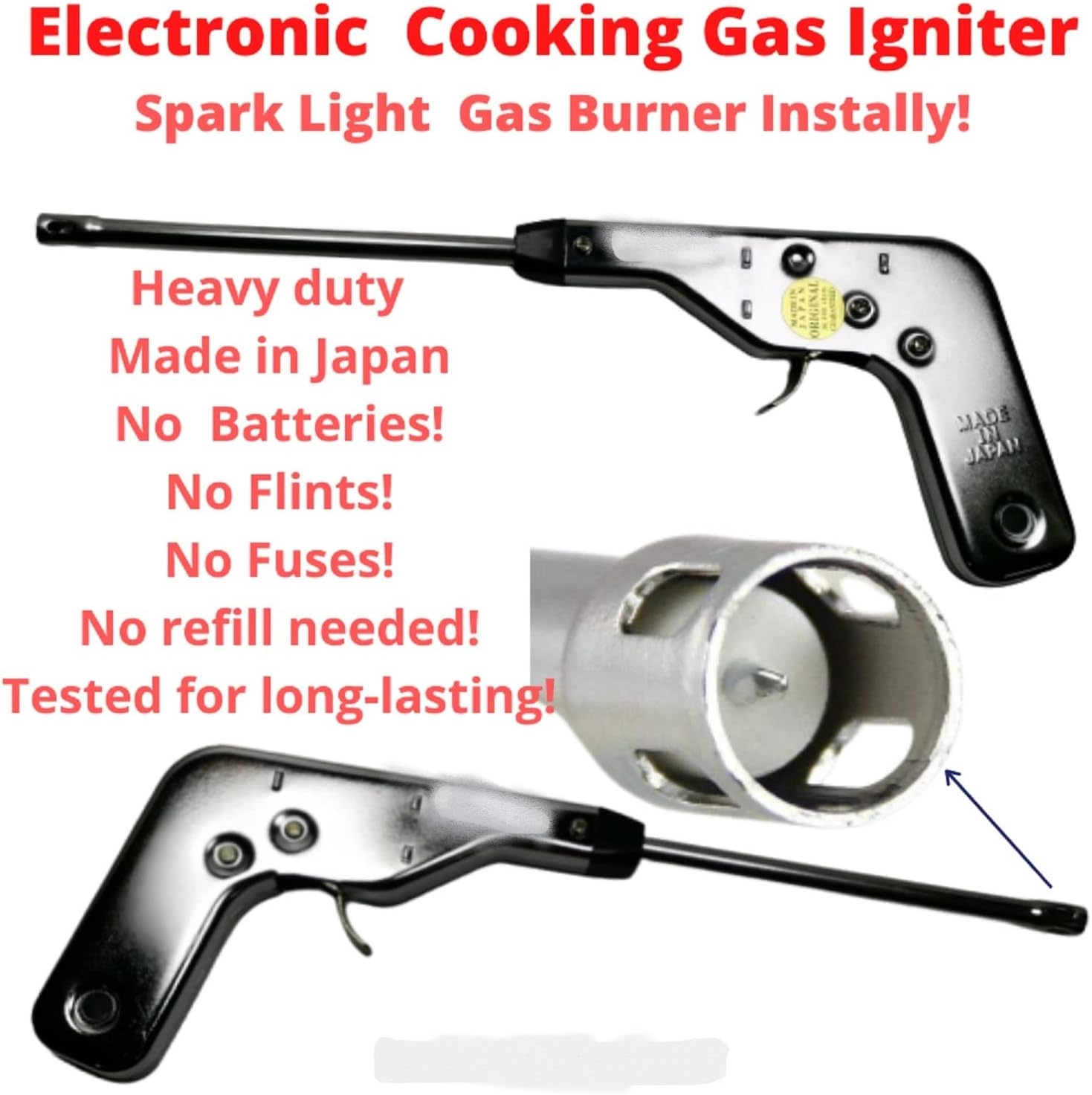 Electric Gas Igniter Spark Lighter Gas Burner Lighter Gas Stove Lighter for Kitchen