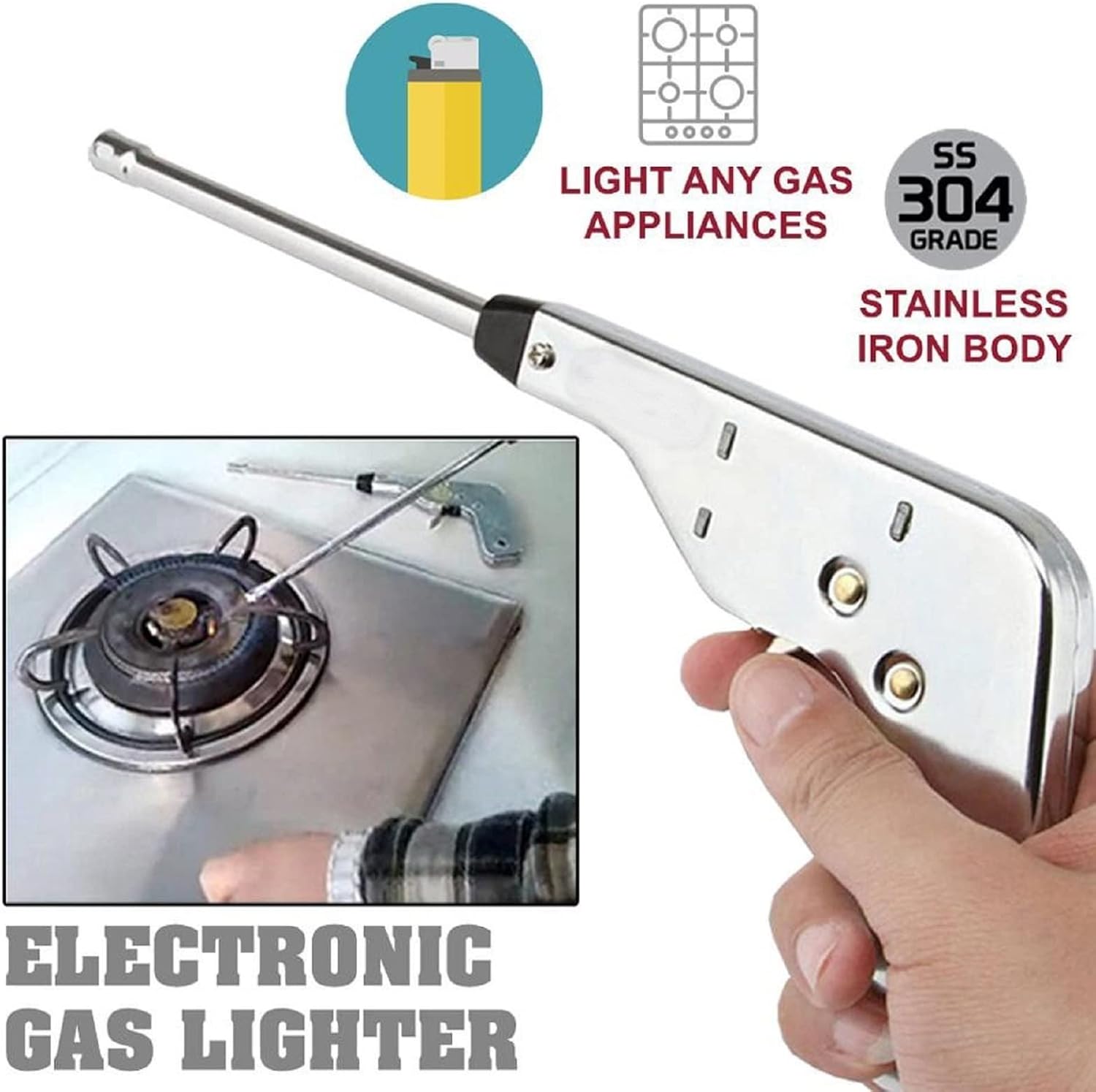 Electric Gas Igniter Spark Lighter Gas Burner Lighter Gas Stove Lighter for Kitchen