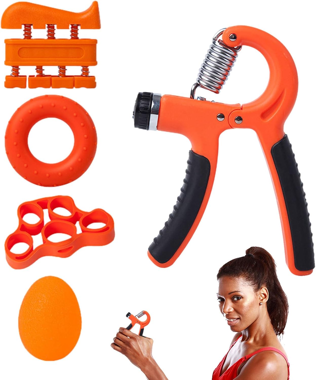 Adjustable Resistance Hand Gripper, Heavy Duty Adjustable Hand Exerciser for Finger Dexterity, Grip Strengtheners for Rock Climbers, Drummers, Guitarists, Wrestlers, Softball Pitchers