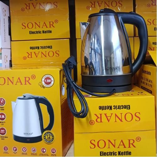Sonar Stainless Steel Electric Kettle Water Heater & Boiler Jug