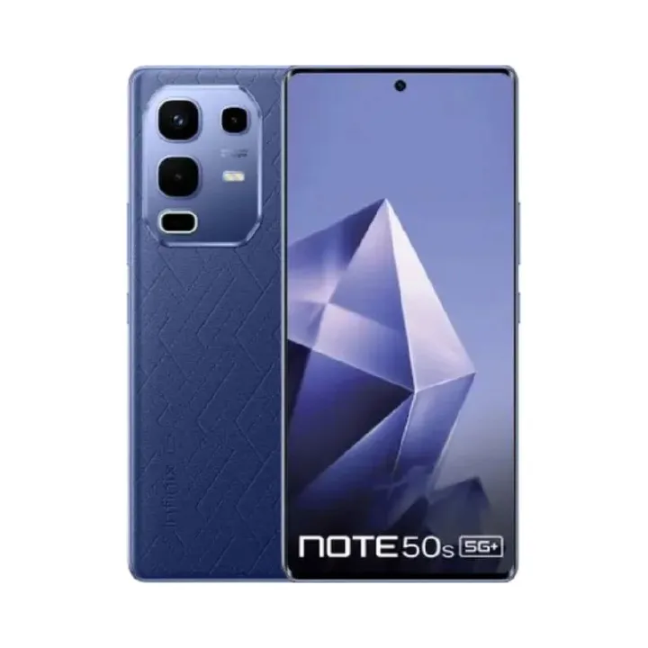 [Brand New] Infinix Note 50S 5G 256GB+8GB 6.78" 144Hz AMOLED Display (64+2)MP Rear Camera 13MP Selfie 5500mAh Battery 45W Charging Dual SIM IP64 On-Screen Fingerprint Android AI Smartphone
