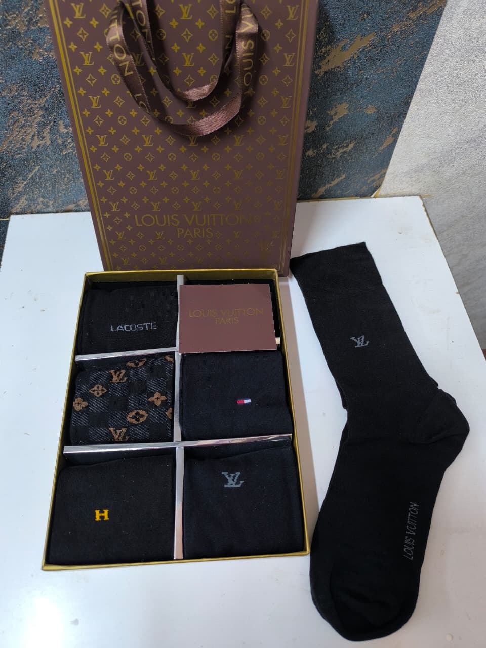5 Pairs-Pack LOUIS VUITTON Socks for Men
