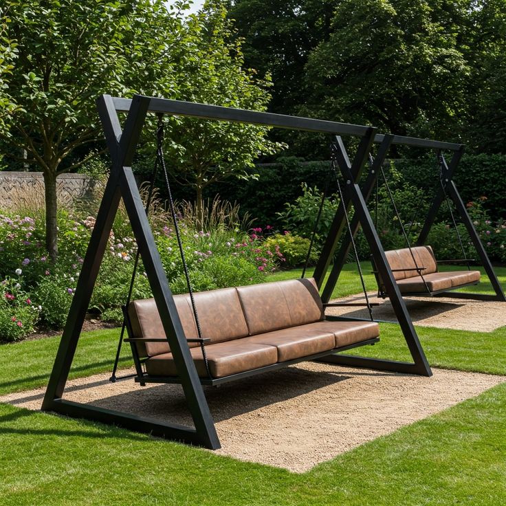 Wooden Porch Swing Chair