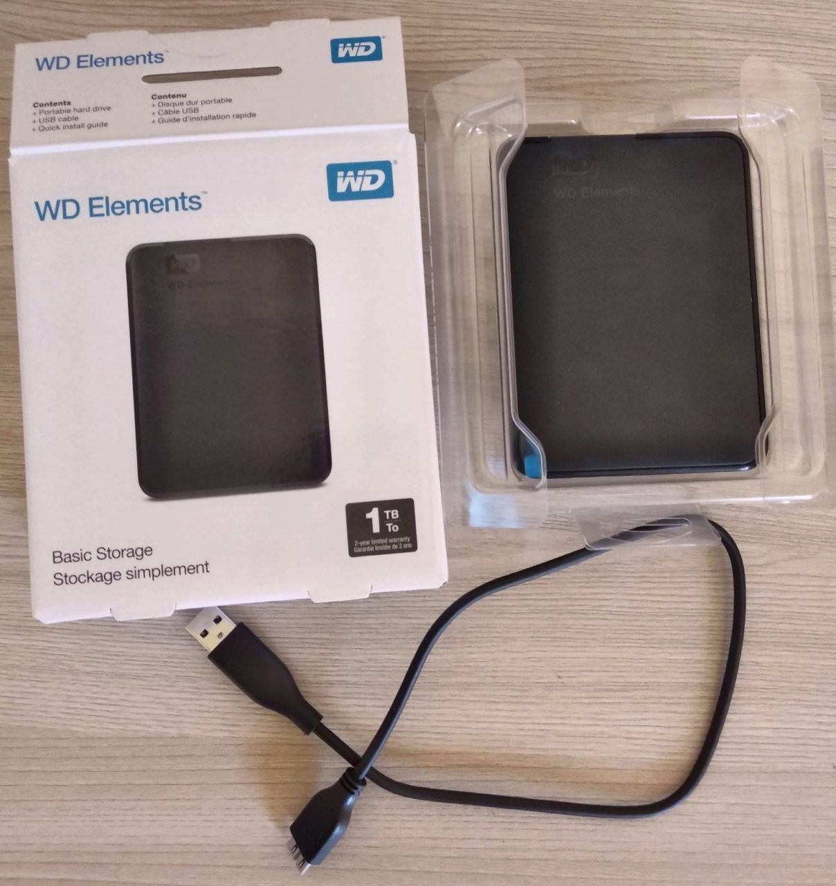 Western Digital External Hard Drive – Portable USB Storage for Laptop & Desktop Backup, Available in 1TB, 500GB and 320GB Capacities, Slim Durable Design for Reliable High-Speed Data Transfer