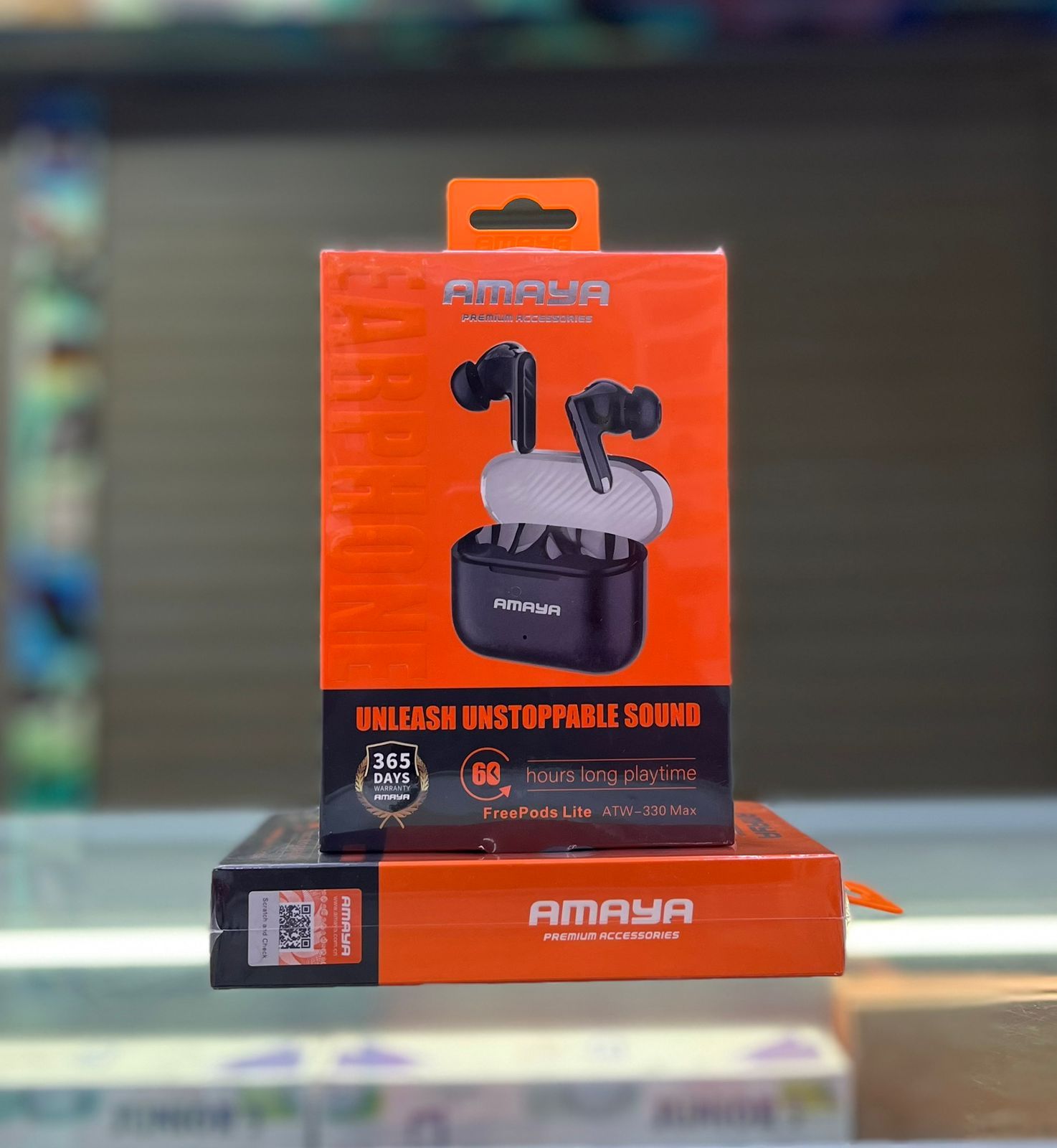 Amaya Freepods Lite – True Wireless Earbuds with Stable Bluetooth Connectivity, Clear Sound Output, Comfortable Lightweight Design, Touch Controls, Long Battery Life for Music and Calls