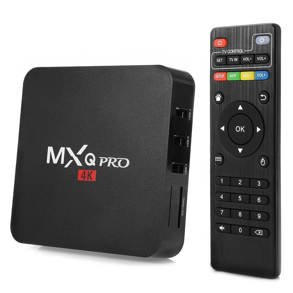 MXQ TV Box – Android Smart Media Player for Streaming, HD Video Playback, WiFi Connectivity, USB and HDMI Support, Compact Design for Home Entertainment and Smart TV Upgrade