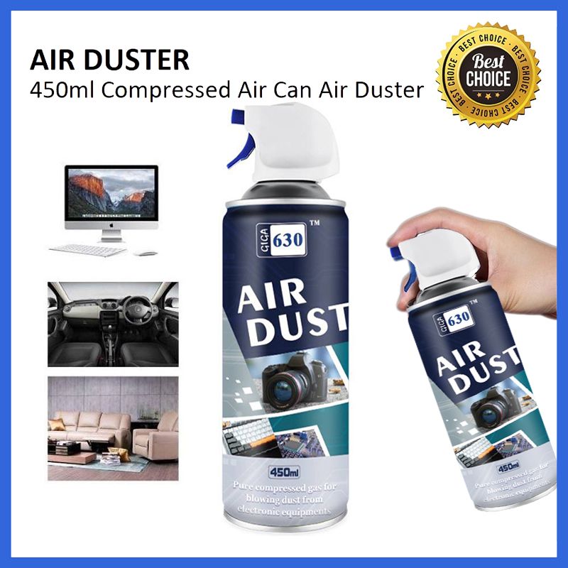 Air Duster Can – Compressed Air Spray for Cleaning Keyboards, Computers, Laptops, Cameras and Electronics, Powerful Dust Removal, Safe Non-Contact Cleaning Solution