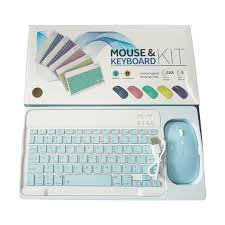 Bluetooth Keyboard and Mouse Combo – Wireless Compact Keyboard with Smooth Optical Mouse, Stable Bluetooth Connectivity, Rechargeable Design, Quiet Keys, Ideal for Laptop, Tablet and PC Use